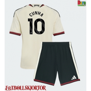 Manchester United Matheus Cunha #10 Tredje Kläder Barn 2026-27 Kortärmad (+ Korta byxor)